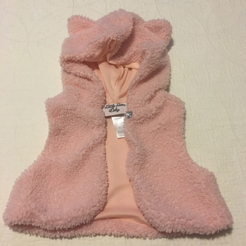 12m (4/$20) Hooded Vest by Little Lass Baby